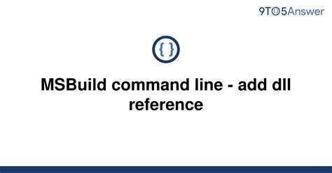 msbuild command-line reference